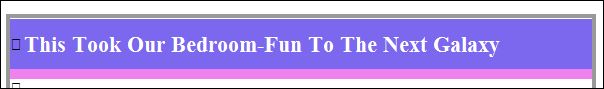 BedroomFun