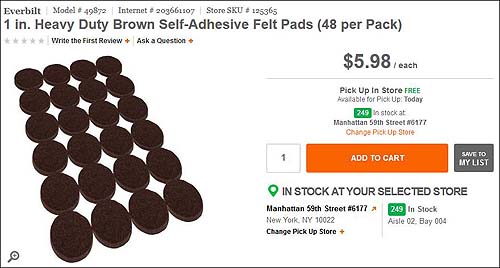 Self-adhestivepads