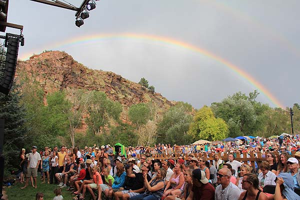 Double Rainbow - Rocky Mountain Folk Festival - Lyons, CO 8-15-15