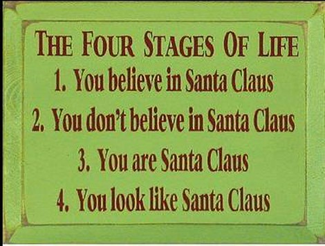 santaclausfourstagesoflife