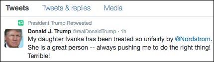 TRumpNordstromTweet