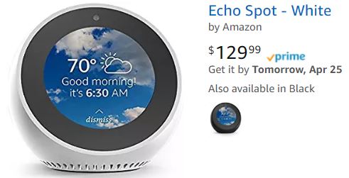 EchoSpotWhite